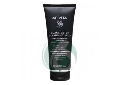 APIVITA DETERSIONE - BLACK DETOX CLEANSING JELLY DETERGENTE VISO E OCCHI, 150ML