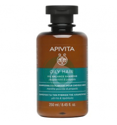 APIVITA CAPELLI - OIL BALANCE SHAMPOO SEBO REGOLATORE, 250ML