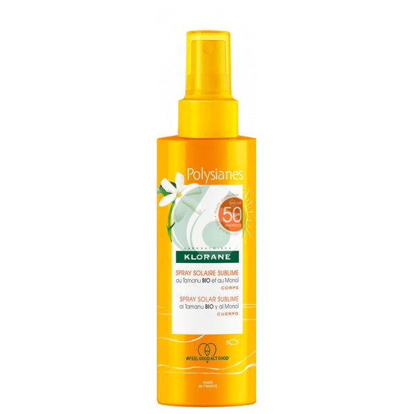 KLORANE POLYSIANES - SPRAY SOLARE SUBLIME CORPO SPF50 PROTEZIONE ALTA, 200ML