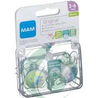 MAM SUCCHIETTO ORIGINAL PEARL MEMORIES 2-6 MESI IN SILICONE CON ASTUCCIO, 2PEZZI