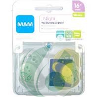 MAM NIGHT SUCCHIETTO SILIKONSETA IN SILICONE 16+ MESI 2 PEZZI