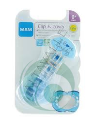 MAM CLIP E COVER SALVA SUCCHIETTO CON CUSTODIA 1 PEZZO vari colori