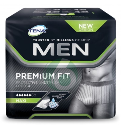 TENA MEN PREMIUM FIT PROTECTIVE UNDERWEAR TAGLIA M, 10 PEZZI