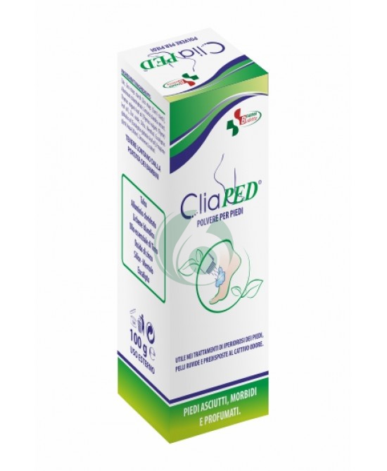 CLIAPED POLVERE DEODORANTE PER PIEDI, 100G
