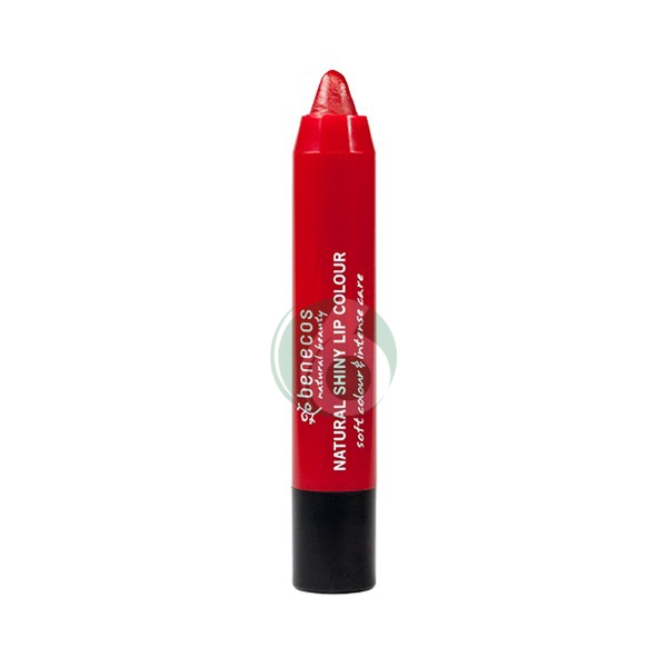 BENECOS NATURAL SHINY LIP COLOR - ROSSETTO EFFETTO LUCIDO SILKY TULIP