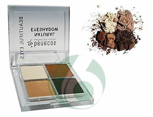 BENECOS BEAUTIFUL EYES OMBRETTO NATURALE QUATTRO COLORE CAFFE' E CREMA 002