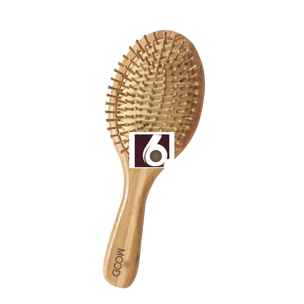 SPAZZOLA CAPELLI LEGNO OVALE