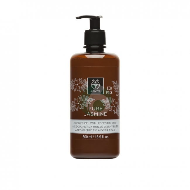 APIVITA SHOWER GEL WITH ESSENTIAL OILS PURE JASMINE 500 ML