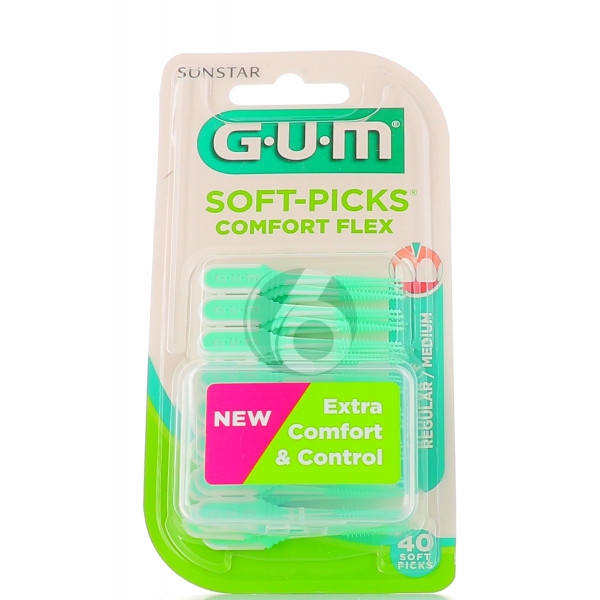 GUM SOFT-PICKS COMFORT FLEX SCOVOLINO INTERDENTALE 40 PEZZI