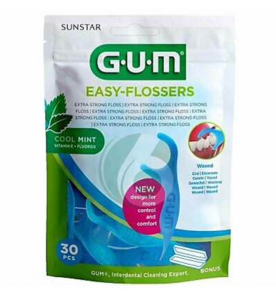 GUM EASY FLOSSERS FORCELLE INTERDENTALI AROMA MENTA, 30 FORCELLE