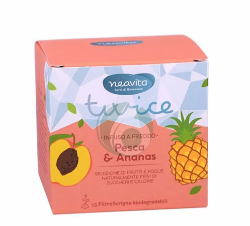 NEAVITA TWICE - INFUSO A FREDDO PESCA E ANANAS, 15 FILTRI