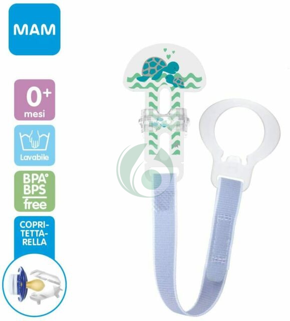 MAM CLIP PER SUCCHIETTO CLIP IT & COVER DEEP SEA FANTASIA NEUTRA, 1 PEZZO