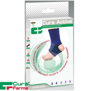 CURA ACTIVE BENDAGGIO ELASTICO DI SUPPORTO PER LA CAVIGLIA MIS.L