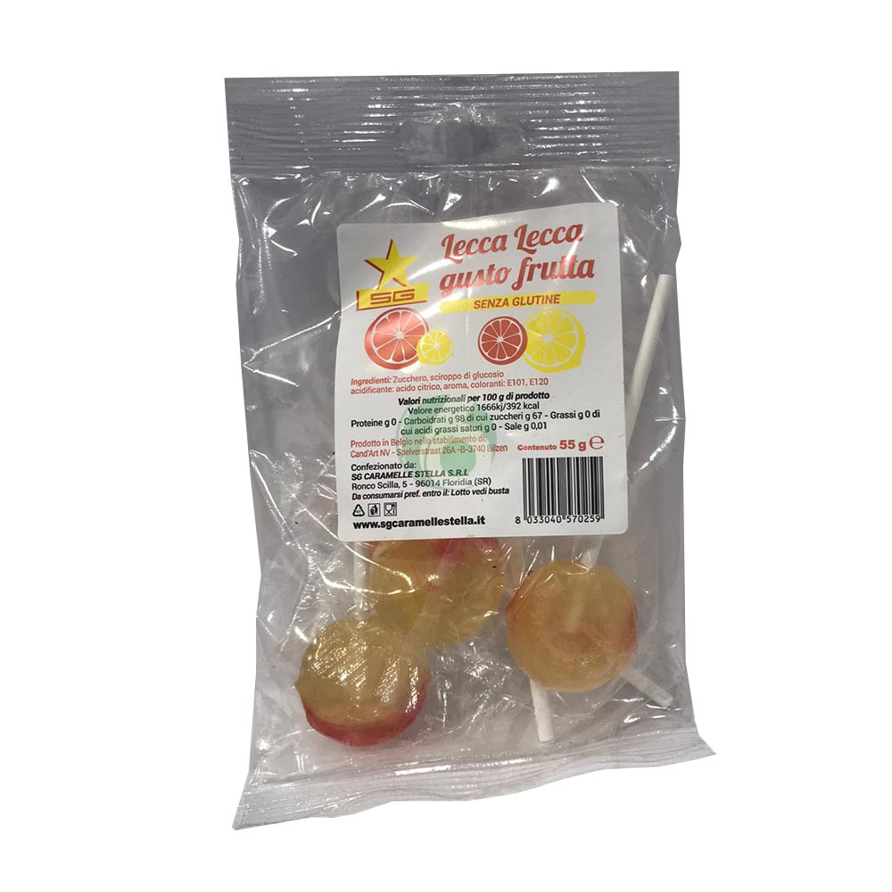 CARAMELLE STELLA LECCA LECCA GUSTO FRUTTA, 55G