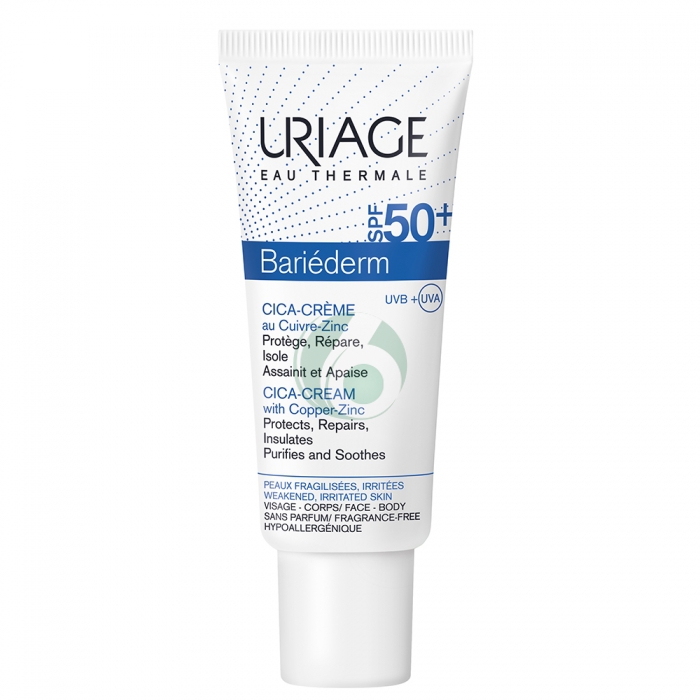 Uriage Laboratoires Dermatolog Bariederm Cica-crema Spf50+ 40 Ml