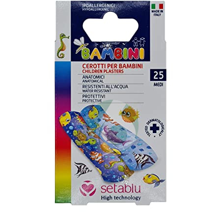 SETABLU CEROTTI PER BAMBINI MEDI 25 PEZZI