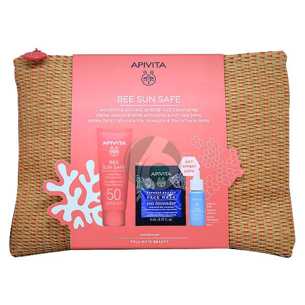 Apivita bee sun safe idra fresh gel crema spf 50 borsello