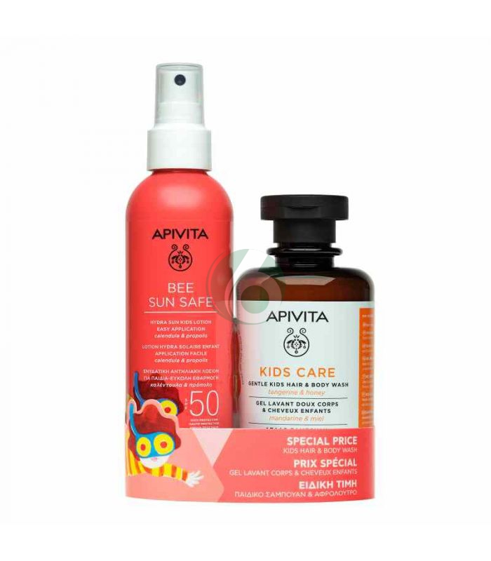 Apivita Bee Sun Safe Hydra Lozione per bambini + detergente per capelli e corpo