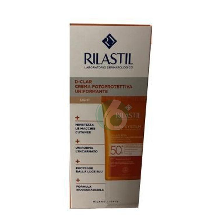 RILASTIL SUN SYSTEM - D-CLAR CREMA FOTOPROTETTIVA UNIFORMANTE LIGHT SPF50+,40ML