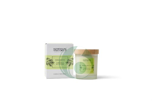 NASOTERAPIA CANDELA PROFUMATA - BERGAMOTTO E CANNELLA DI CEYLON, 180G