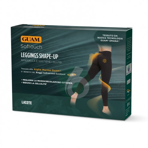 GUAM SOFTOUCH - LEGGINGS SHAPE-UP RIMODELLANTE GLUTEI L-XL 46-50, 1 PEZZO
