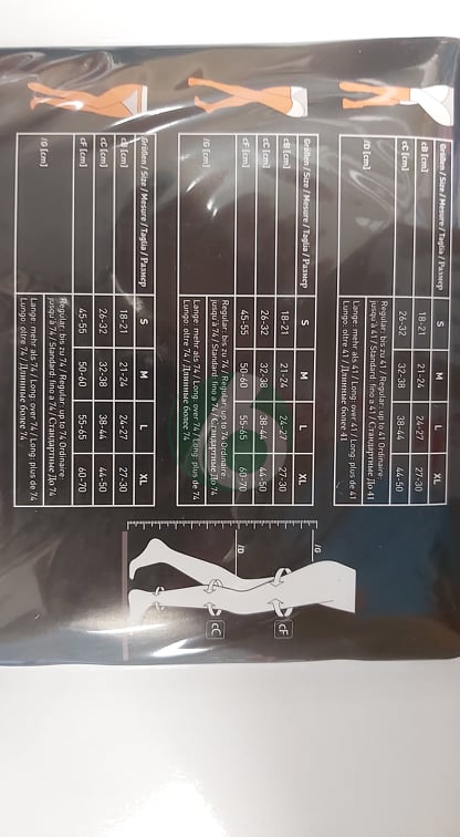 CALZE ELASTICHE ANTITROMBO 18-23 mmHg TAGLIA M SINISTRO