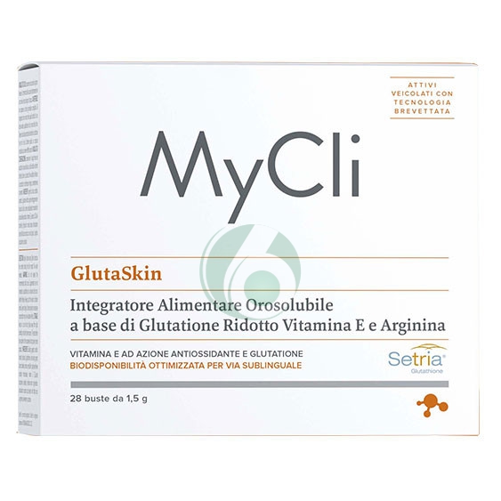 MyCli linea suplus Glutaskin integratore antiossidante per la pelle 28 bustine