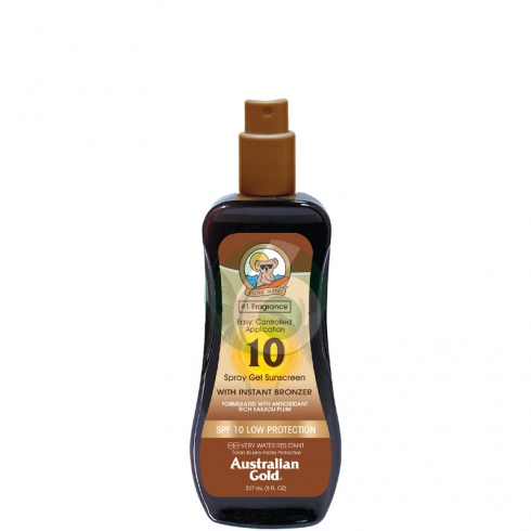 AUSTRALIAN GOLD SPF10 SPRAY GEL CON EFFETTO BRONZE