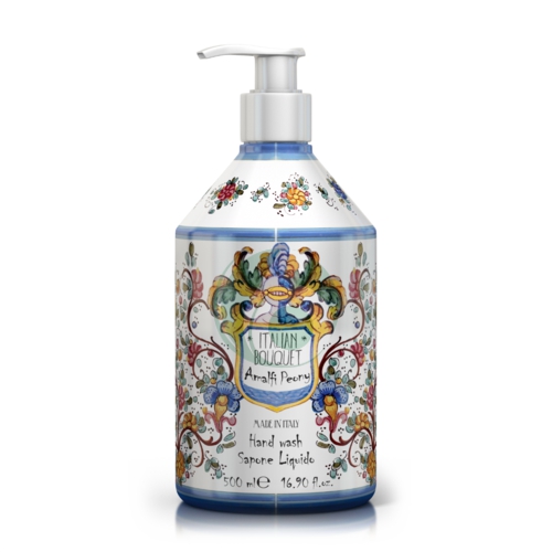 RUDY PROFUMI LE MAIOLICHE ITALIAN BOUQUET AMALFI PEONY SAPONE LIQUIDO 500 ML