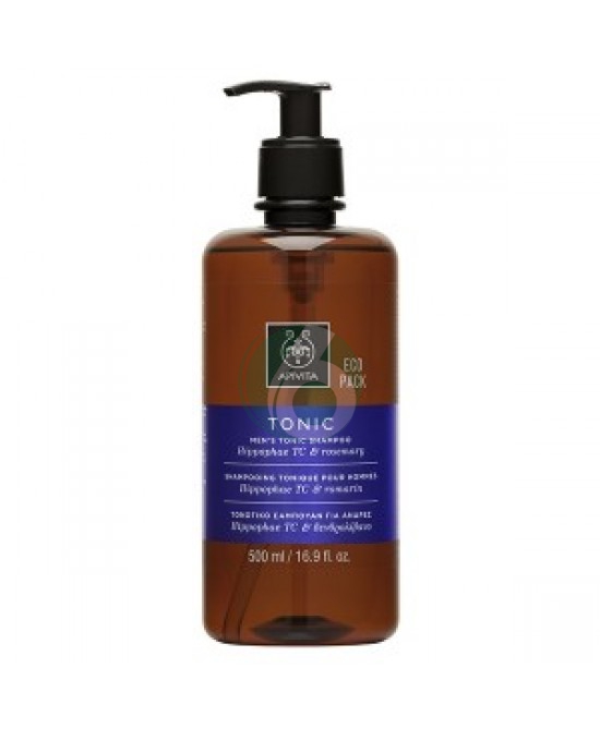 APIVITA MEN'S TONIC SHAMPOO WITH HIPPOPHAE TC AND ROSEMARY 500ML