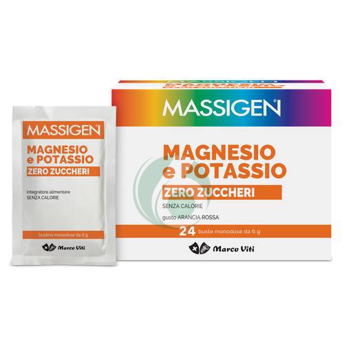 Massigen Linea Sali Minerali Magnesio Potassio Integratore Zero Calorie 24 Buste