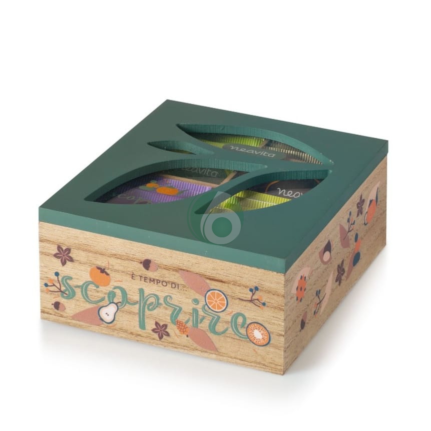 NEAVITA E' TEMPO DI - SOGNARE COFANETTO VERDE IN LEGNO BIO, 20 TISANE
