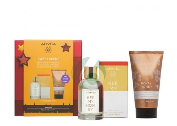 Apivita Sweet Scent Bee My Honey Eau de Toilette 100 ml+Royal Honey crema corpo
