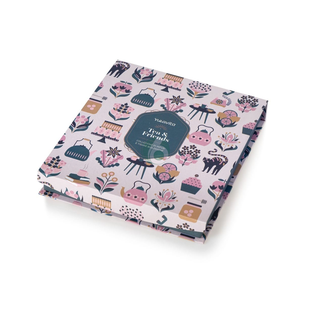 NEAVITA TEA & FRIENDS - COFANETTO ROSA COLLEZIONE DI INFUSI E TISANE, 27 BUSTINE