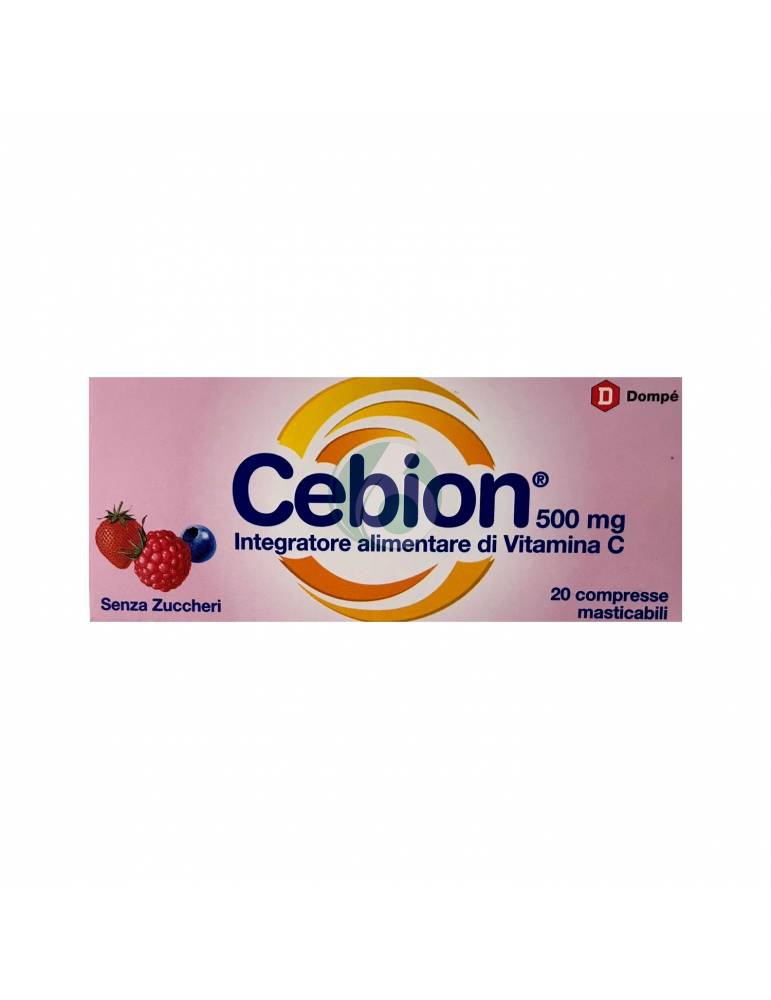 DOMP CEBION - INTEGRATORE VITAMINA C SENZA ZUCCHERO, 20 COMPRESSE MASTICABILI