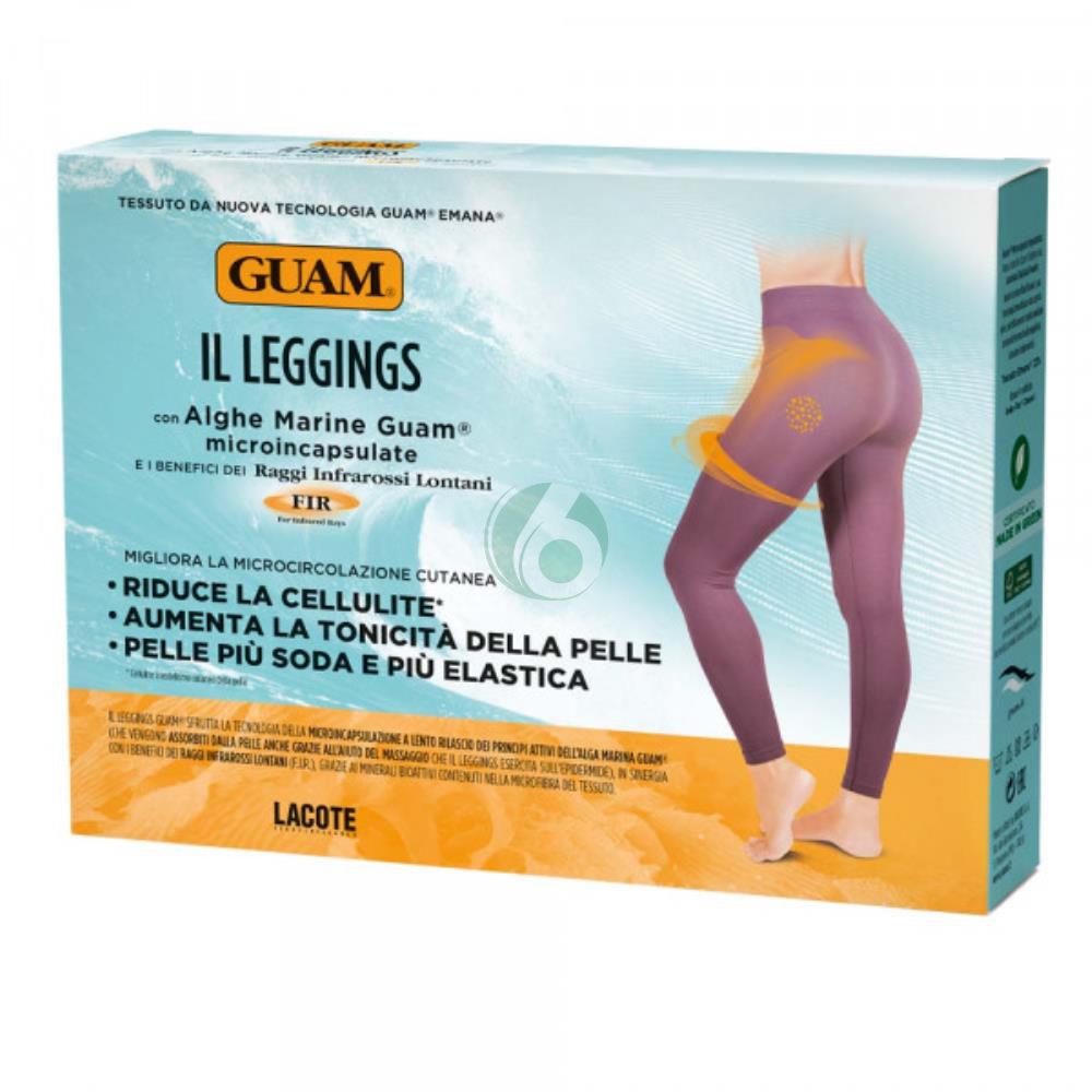 GUAM IL LEGGINGS COLORE PRUGNA TAGLIA XS-S TAGLIA 38-40