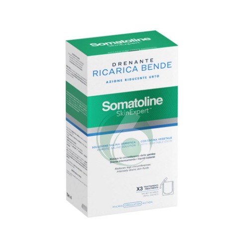 SOMATOLINE DRENANTE RICARICA BENDE  AZIONE RIDUCENTE URTO 3 TRATTAMENTI
