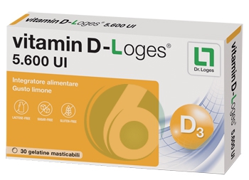 BIOFARMEX VITAMIN D-LOGES 5.600 UI INTEGRATORE ALIMENTARE 30GELATINE MASTICABILI