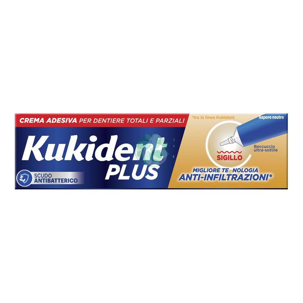 KUKIDENT PLUS SIGILLO CREMA ADESIVA PER DENTIERE AROMA NEUTRO, 40G