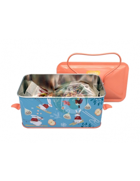 Neavita Infusi Scaldacuore Cestino azzurro Infuso Fiocchi di neve 80 g