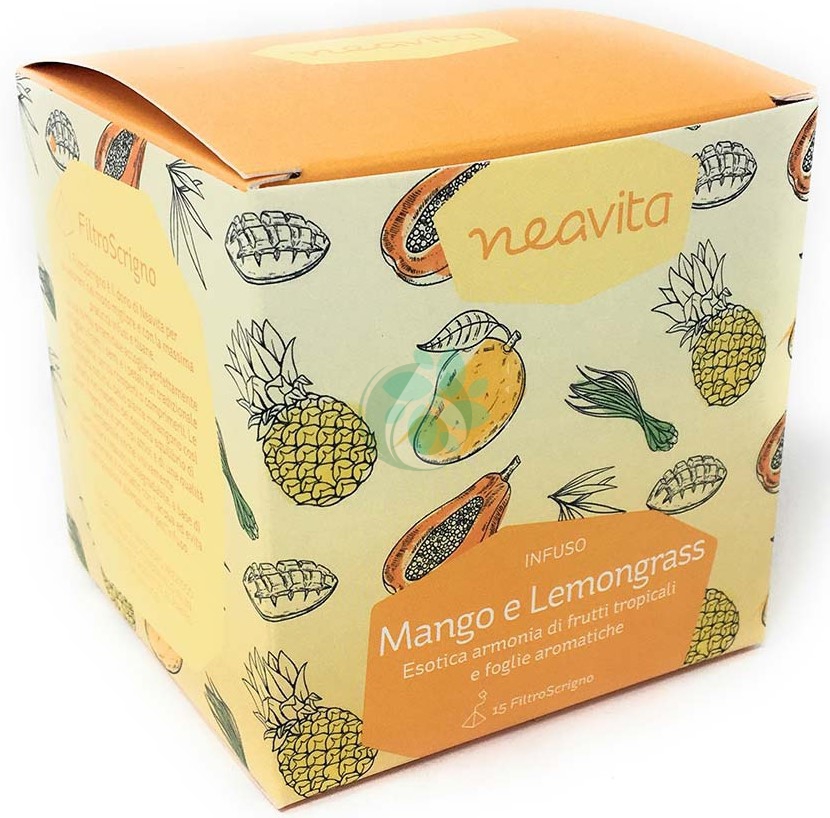 NEAVITA MANGO E LEMONGRASS INFUSO DI FRUTTI TROPICALI, 15 FILTRI