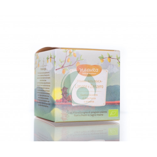 NEAVITA TISANA BIOLOGICA LIMONE E ZENZERO, 15 FILTROSCRIGNO DA 3G