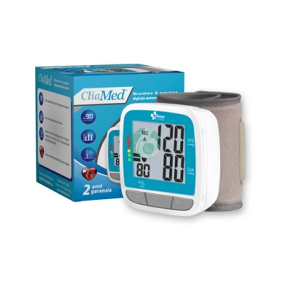 BUDETTA FARMA CLIAMED MISURATORE DI PRESSIONE DIGITALE AUTOMATICO DA POLSO