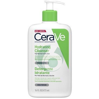 CERAVE DETERGENTE IDRATANTE VISO PELLE DA NORMALE A SECCA CON CERAMIDI, 473ML