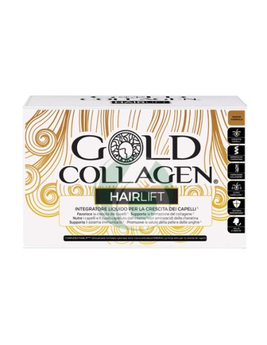 PURE GOLD COLLAGEN HAIRLIFT INTEGRATORE PER LA CRESCITA DEI CAPELLI 10 FLACONCIN