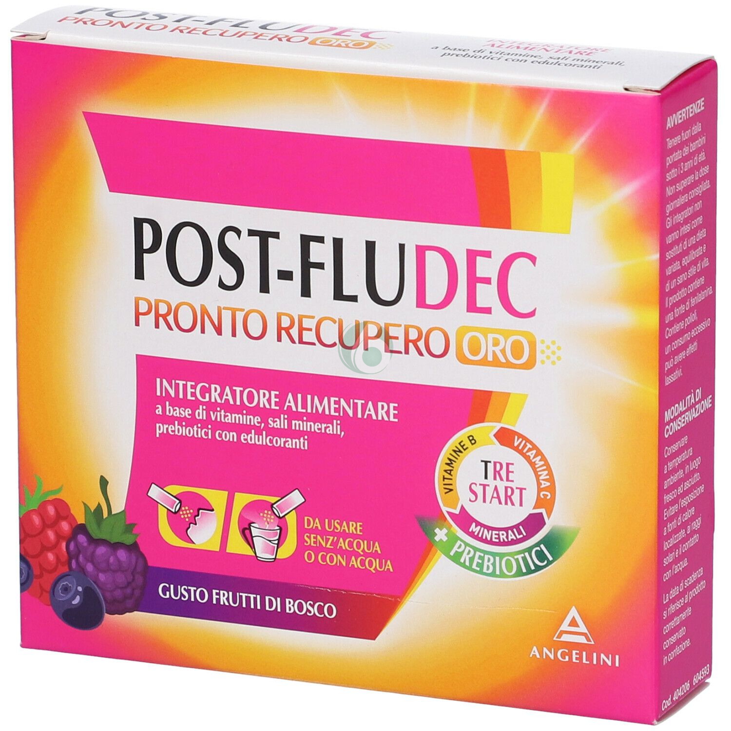 POSTFLUDEC AGRUMI PRONTO RECUPERO ORO 12 BUSTINE