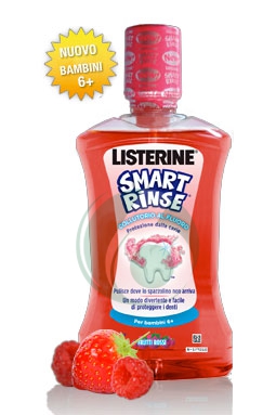 Listerine Linea Igiene Orale Collutorio Bambini Smart Rinse Frutti Rossi 500 ml