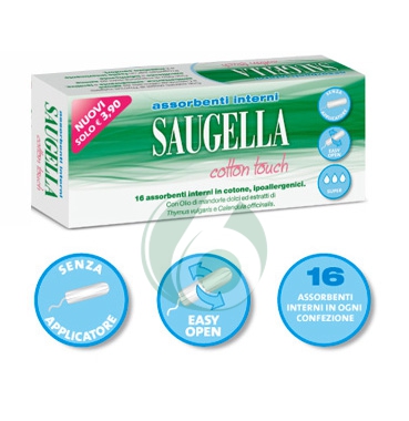Saugella Linea Cotton Touch 16 Assorbenti Interni in Puro Cotone Normal Offerta