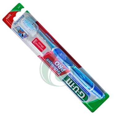 GUM Linea Igiene Dentale Quotidiana Technique Pro 525 Spazzolino Morbido Compatt