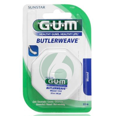 GUM Linea Igiene Dentale Quotidiana Butlerweave Filo Interdentale Cerato 1155